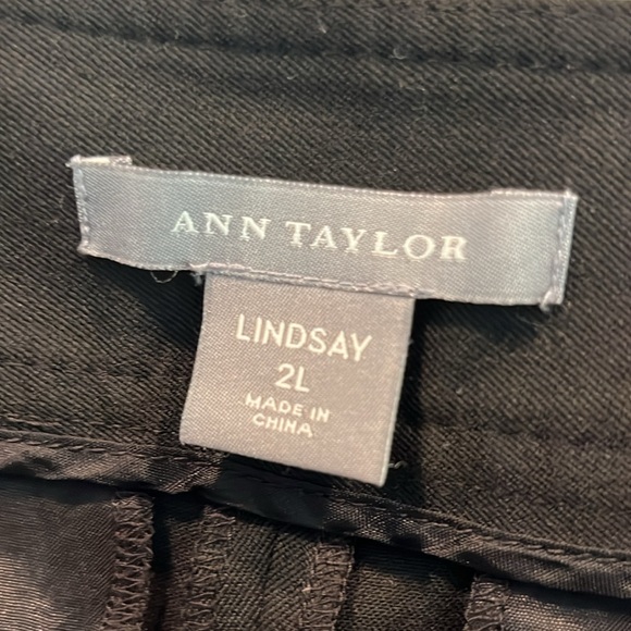 ANN TAYLOR LINDSAY work slacks size 2 long GUC thick - Picture 9 of 10
